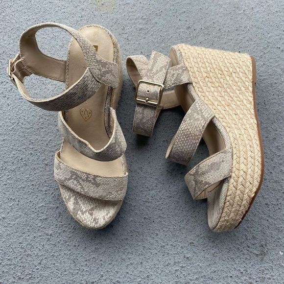 BC Footwear Wedge Sandals espadrille’s - Picture 8 of 8